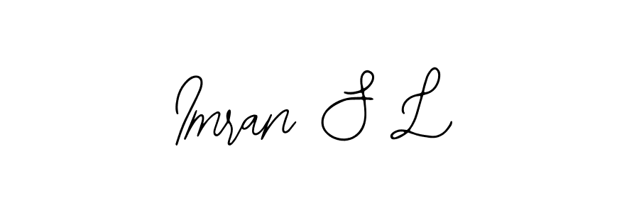 The best way (Bearetta-2O07w) to make a short signature is to pick only two or three words in your name. The name Imran S L include a total of six letters. For converting this name. Imran S L signature style 12 images and pictures png